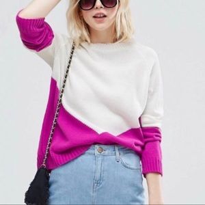 ASOS color block lightweight sweater size 12 XL